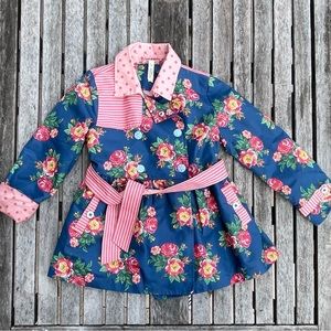 6 Matilda Jane Water-Resistant Jacket with Roses